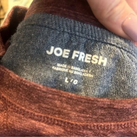 Joe fresh Burgundy size L long sleeve top - Picture 7 of 7